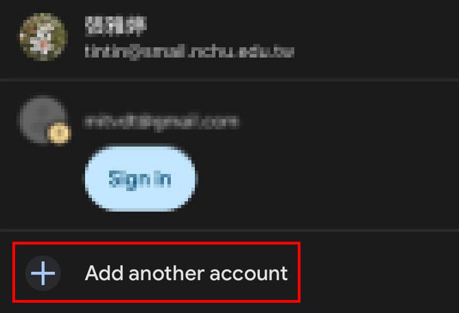 Add other account