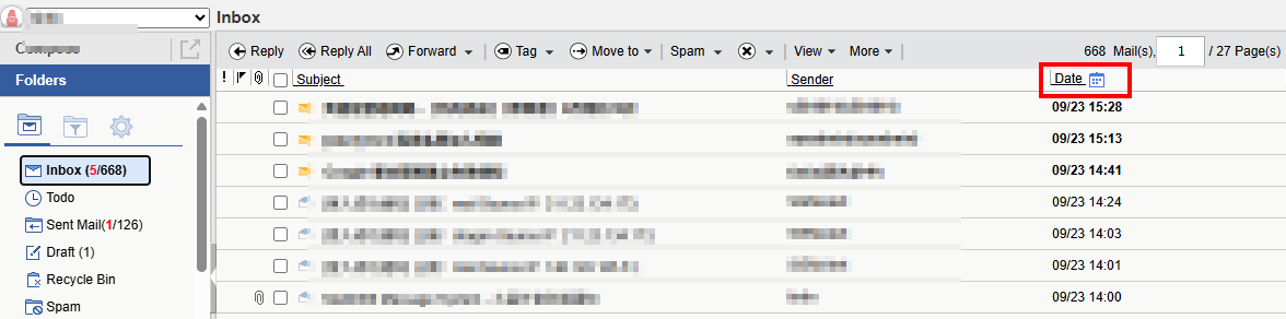 mail2000 inbox
